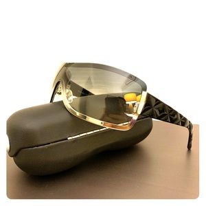 Chanel Shield Sunglasses with Quilted Sides